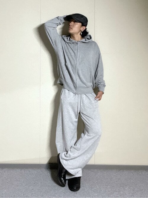 WEGO/【25年秋冬新作】カーブデザインスウェットパンツ（スウェット