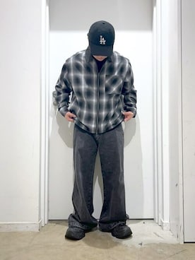 「アイテム（キャップ）」を使った、WEGOさん（メンズ・169cm）の秋コーディネート