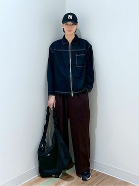 「WEGO（ウィゴー）のアイテム（スラックス）」を使った、WEGOさん（メンズ・175cm）の秋コーディネート