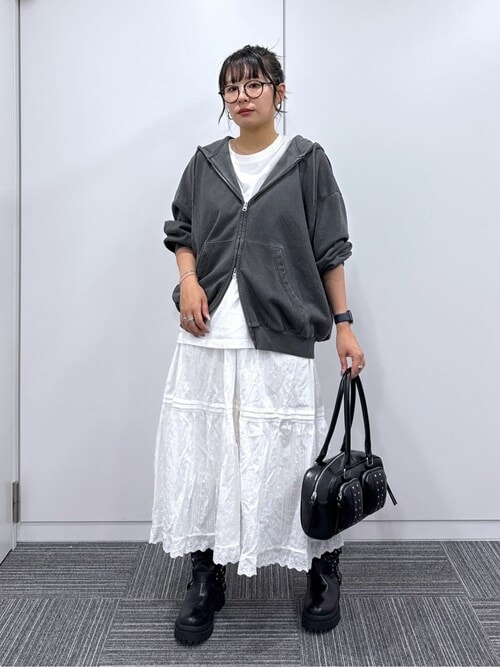 セール】《着回し抜群☆》コットンレースロングスカート