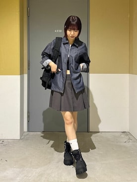 「アイテム（バックパック/リュック）」を使った、WEGOさん（レディース・161cm）の秋コーディネート