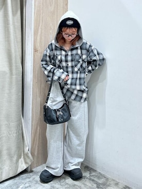 「WEGO（ウィゴー）のアイテム（ハンドバッグ）」を使った、WEGOさん（レディース・158cm）の秋コーディネート