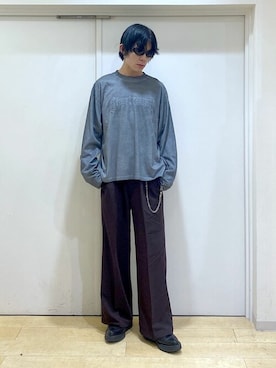 「WEGO（ウィゴー）のアイテム（スラックス）」を使った、WEGOさん（メンズ・180cm）の秋コーディネート