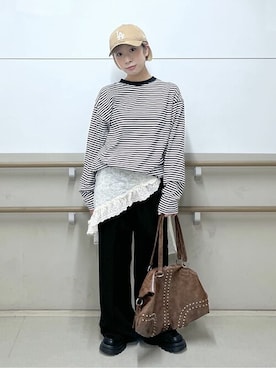 「アイテム（ドレスシューズ）」を使った、WEGOさん（レディース・157cm）の秋コーディネート