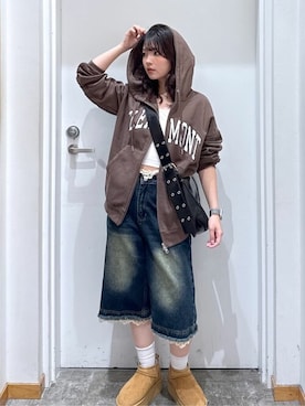 「dispark（ディスパーク）のアイテム」を使った、WEGOさん（レディース・152cm）の秋コーディネート