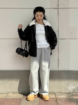 「WEGO（ウィゴー）のアイテム（ブルゾン）」を使った、WEGOさん（レディース・160cm）の秋コーディネート