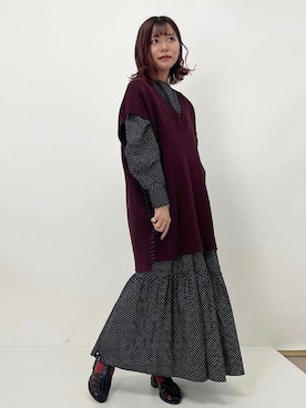 新谷さん（レディース・157cm）の春コーディネート