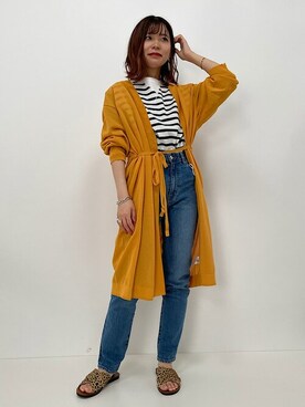 「TABITA（タビタ）のアイテム」を使った、新谷さん（レディース・157cm）の春コーディネート