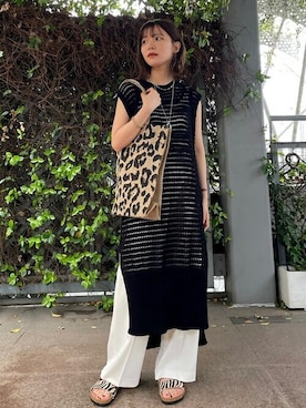 「TABITA（タビタ）のアイテム」を使った、新谷さん（レディース・157cm）の春コーディネート