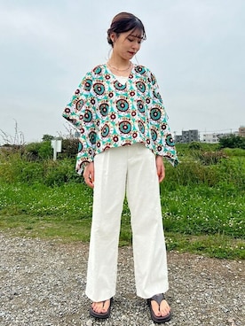 新谷さん(レディース・157cm)の夏コーディネート