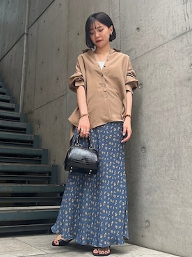 新谷さん(レディース・157cm)の夏コーディネート