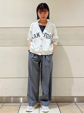 「D.A.T.E.（デイト）のアイテム」を使った、新谷さん（レディース・157cm）の秋コーディネート