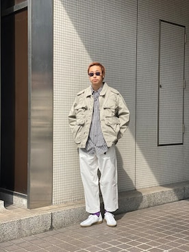 「F/CE. （エフシーイー）のアイテム（ブルゾン）」を使った、tenkuluさん（メンズ・174cm）の春コーディネート