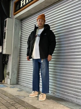 「WILD THINGS（ワイルドシングス）のアイテム（ダウンジャケット/コート）」を使った、tenkuluさん（メンズ・174cm）の秋コーディネート