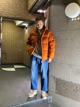 「グラミチ」｜「アイテム（ダウンジャケット/コート）」を使った、tenkuluさん（メンズ・174cm）の秋コーディネート