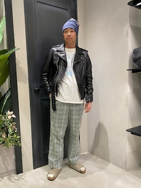 「MANASTASH（マナスタッシュ）のアイテム（シューズ）」を使った、tenkuluさん（メンズ・174cm）の秋コーディネート