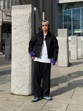 「オイルドジャケット」｜「アイテム（ブルゾン）」を使った、tenkuluさん（メンズ・174cm）の秋コーディネート
