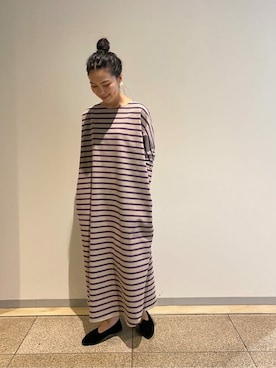 「リラックスコーデ」｜「アイテム（ワンピース/ドレス）」を使った、naoさん（レディース・159cm）の夏コーディネート