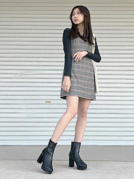 「minia（ミニア）のアイテム（アクセサリー）」を使った、mireiさん（レディース・160cm）の冬コーディネート