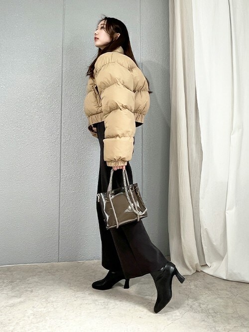 フレアヒールショートブーツ