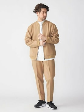 「SHIPS（シップス）のアイテム（ブルゾン）」を使った、佐藤さん（メンズ・173cm）の冬コーディネート