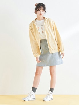 「pom ponette junior（ポンポネットジュニア）のアイテム」を使った、Lovetoxicさん（キッズ・160cm）の春コーディネート