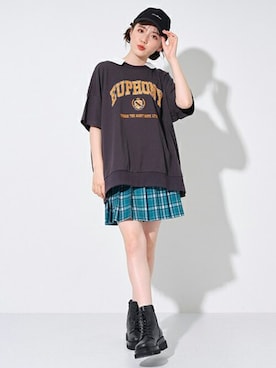 「LOVETOXIC（ラブトキシック）のアイテム」を使った、Lovetoxicさん（キッズ・159cm）の夏コーディネート