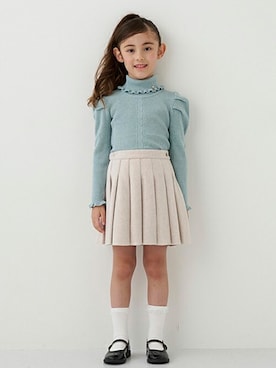「kate spade new york kids（ケイトスペードニューヨーク）のアイテム（スカート）」を使った、Lovetoxicさん（キッズ・120cm）の冬コーディネート