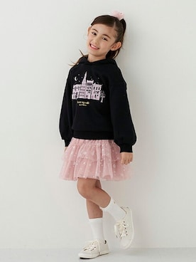 「kate spade new york kids（ケイトスペードニューヨーク）のアイテム（スカート）」を使った、Lovetoxicさん（キッズ・120cm）の冬コーディネート