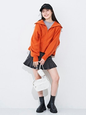 「LOVETOXIC（ラブトキシック）のアイテム」を使った、Lovetoxicさん（キッズ・159cm）の冬コーディネート