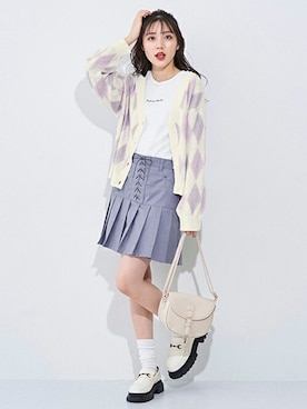 「フラップショルダーバッグ」｜Lovetoxicさん（キッズ・159cm）の春コーディネート