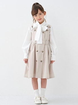 「kate spade new york kids（ケイトスペードニューヨーク）のアイテム（ワンピース/ドレス）」を使った、Lovetoxicさん（キッズ・118cm）の春コーディネート