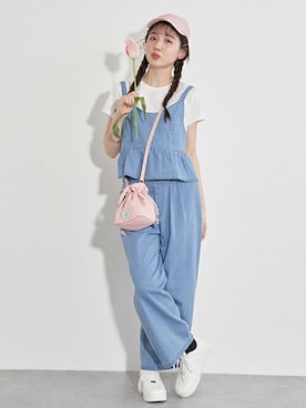 「LOVETOXIC（ラブトキシック）のアイテム」を使った、Lovetoxicさん（キッズ・159cm）の春コーディネート