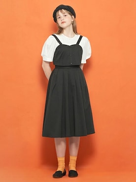 「pom ponette junior（ポンポネットジュニア）のアイテム」を使った、Lovetoxicさん（キッズ・155cm）の春コーディネート