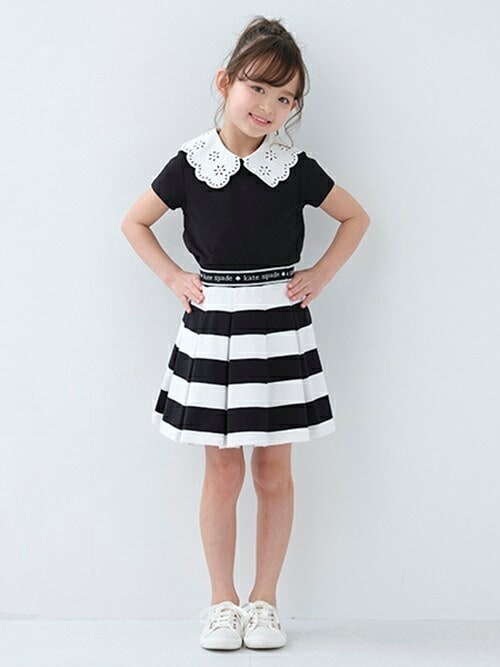 Kate spade New York ケイトスペード　プリーツスカート セール】ガールズ バッグ付きプリーツスカート（スカート