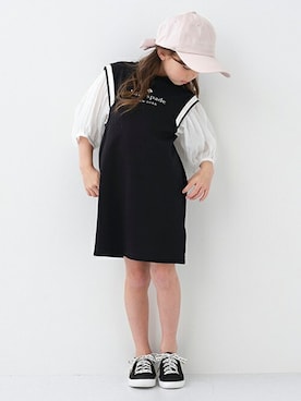 「kate spade new york kids（ケイトスペードニューヨーク）のアイテム（ワンピース/ドレス）」を使った、Lovetoxicさん（キッズ・118cm）の春コーディネート