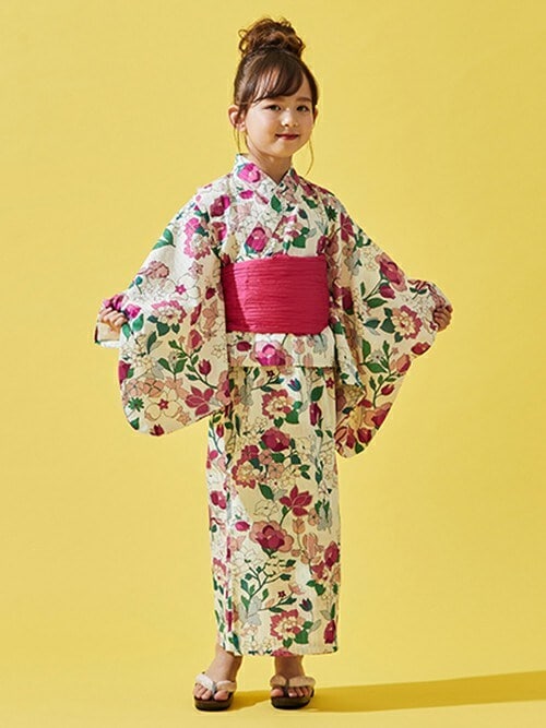 新品　未使用　ケイト・スペード　浴衣　140 150 ケイトスペード 浴衣 140 新品 浴衣ドレス 花柄 ブルーミング