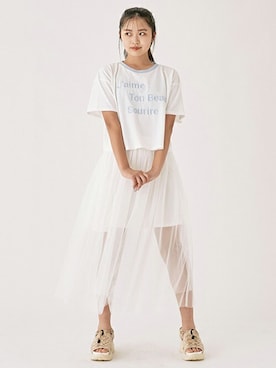 「LOVETOXIC（ラブトキシック）のアイテム」を使った、Lovetoxicさん（キッズ・164cm）の夏コーディネート