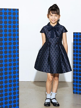 「kate spade new york kids（ケイトスペードニューヨーク）のアイテム（ワンピース/ドレス）」を使った、Lovetoxicさん（キッズ・121cm）の冬コーディネート