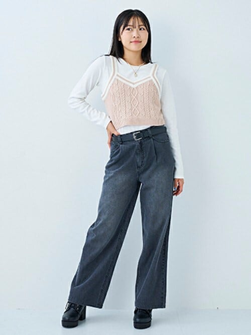 セール】ニットキャミソールインナーSET（ベスト）｜LOVETOXIC