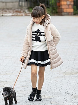 「kate spade new york kids（ケイトスペードニューヨーク）のアイテム」を使った、Lovetoxicさん（キッズ・121cm）の冬コーディネート