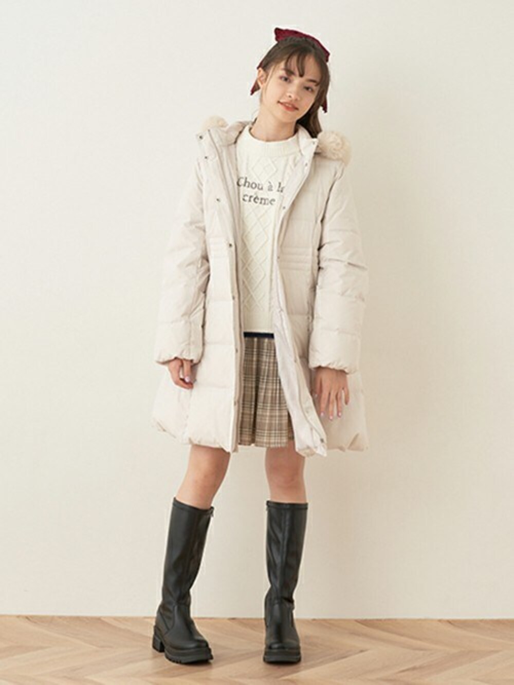 pom ponette junior（ポンポネットジュニア）の「【はっ水・家庭洗濯OK 