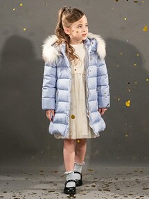 美品　ケイトスペード　アウター　ブルゾン　ダウン　リバーシブル　140 130 美品 ケイトスペード アウター ブルゾン ダウン リバーシブル