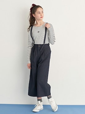 「pom ponette junior（ポンポネットジュニア）のアイテム」を使った、Lovetoxicさん（キッズ・160cm）の秋コーディネート