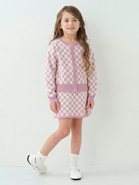 「kate spade new york kids（ケイトスペードニューヨーク）のアイテム（スカート）」を使った、Lovetoxicさん（キッズ・118cm）の冬コーディネート