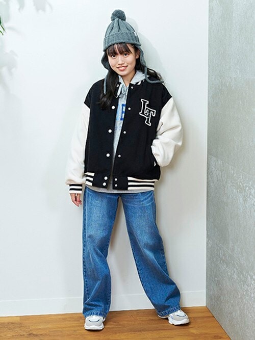 セール】【裏起毛】ベルトつきデニムワイドパンツ（その他パンツ