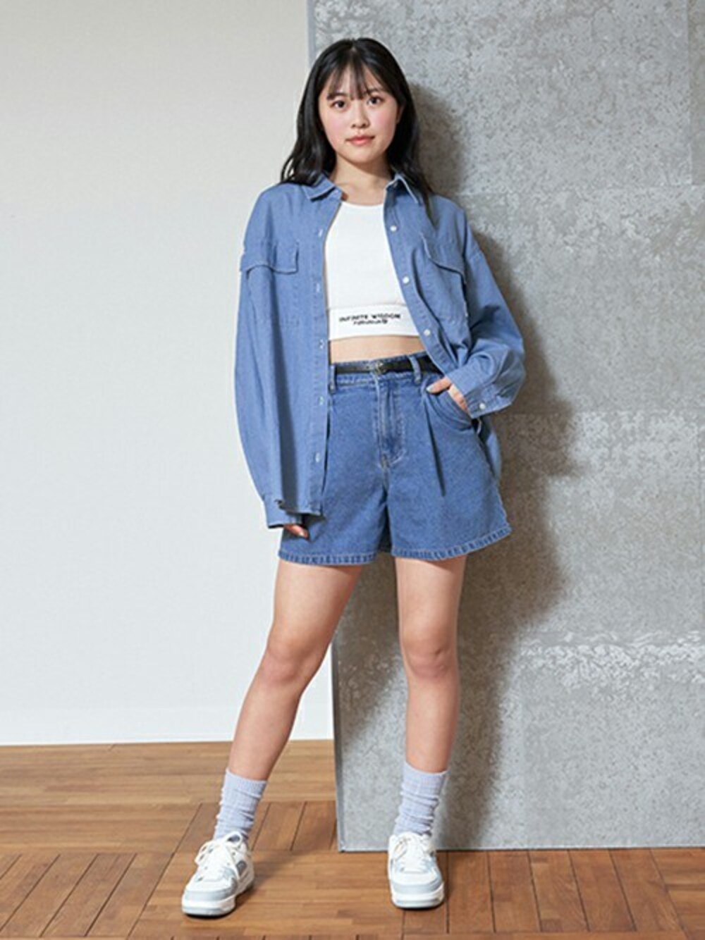 モード総柄ペイントシャツ ブルーレジェンダdoubletラフシモンズKIDILL