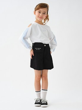 「kate spade new york kids（ケイトスペードニューヨーク）のアイテム（スカート）」を使った、Lovetoxicさん（キッズ・121cm）の春コーディネート