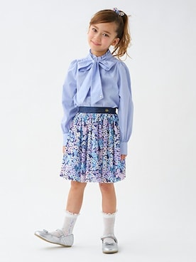 「kate spade new york kids（ケイトスペードニューヨーク）のアイテム（スカート）」を使った、Lovetoxicさん（キッズ・121cm）の春コーディネート