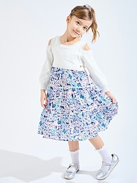 「kate spade new york kids（ケイトスペードニューヨーク）のアイテム（ワンピース/ドレス）」を使った、Lovetoxicさん（キッズ・121cm）の春コーディネート